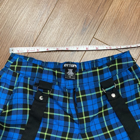 Blue & Green Plaid Suspender Pants - Picture 3 of 5